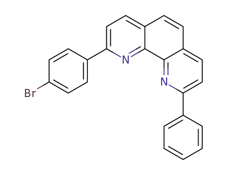 Molecular Structure of 197442-25-4 (1,10-Phenanthroline, 2-(4-bromophenyl)-9-phenyl-)