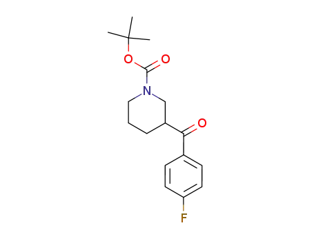 Molecular Structure of 639468-31-8 (1-Piperidinecarboxylic acid, 3-(4-fluorobenzoyl)-, 1,1-dimethylethyl
ester)