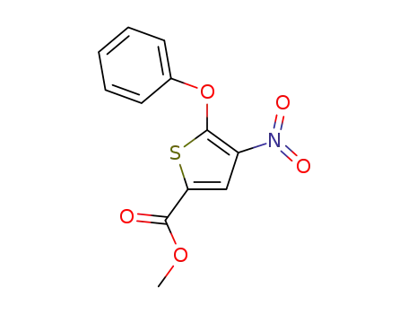 Molecular Structure of 159334-03-9 (methyl 4-nitro-5-phenoxythiophene-2-carboxylate)