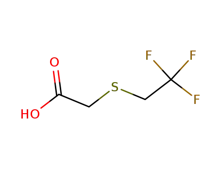 Molecular Structure of 675-68-3 (Acetic acid, [(2,2,2-trifluoroethyl)thio]-)
