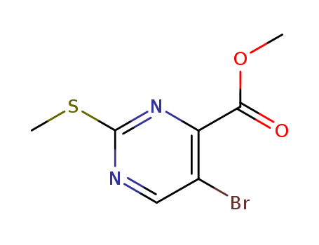 Methyl 5-bromo-2-(methylsulfanyl)-4-pyrimidinecarboxylate 50593-91-4