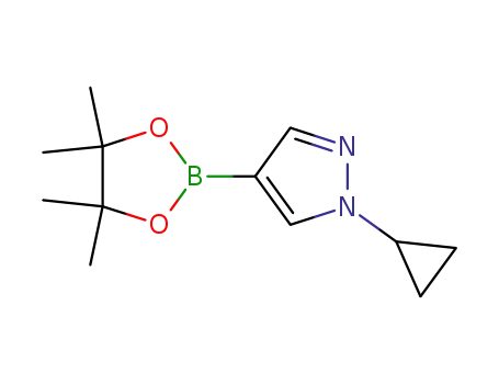 Molecular Structure of 1151802-22-0 (1-Cyclopropyl-4-(4,4,5,5-tetraMethyl-1,3,2-dioxaborolan-2-yl)-1H-pyrazole)