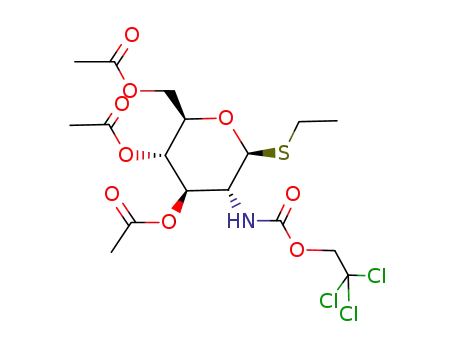 ethyl 3,4,6-tri-O-acetyl-2-deoxy-1-thio-2-(2,2,2-trichloroethoxycarbonylamino)-β-D-glucopyranoside