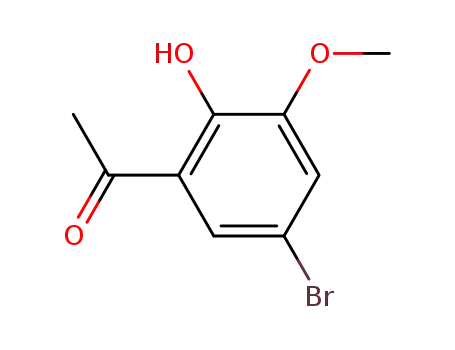 Molecular Structure of 99548-59-1 (1-(5-bromo-2-hydroxy-3-methoxyphenyl)ethanone)