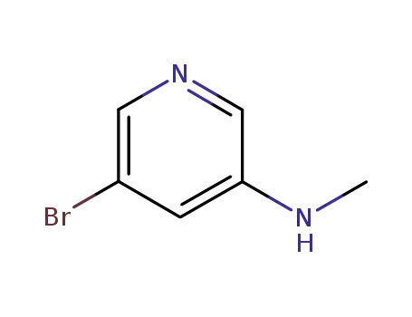 Molecular Structure of 873383-06-3 (5-broMo-N-Methylpyridin-3-aMine)