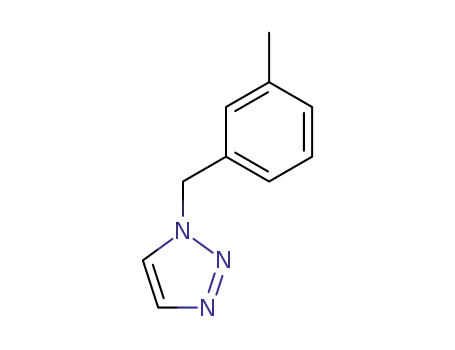 Molecular Structure of 63777-54-8 (1H-1,2,3-Triazole, 1-[(3-methylphenyl)methyl]-)