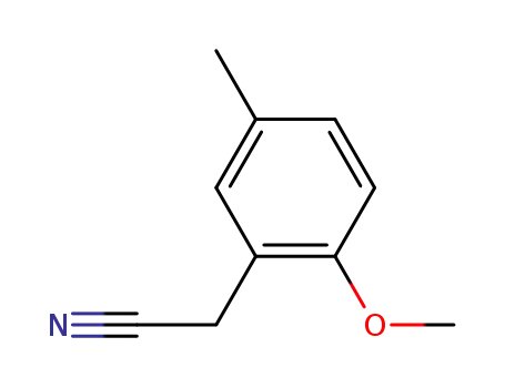 Molecular Structure of 7048-42-2 ((2-METHOXY-5-METHYLPHENYL)ACETONITRILE)
