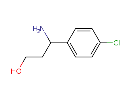Molecular Structure of 886061-26-3 ((S)-3-(4-CHLOROPHENYL)-BETA-ALANINOL)