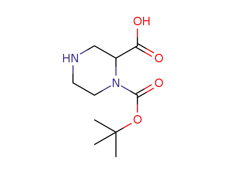 Molecular Structure of 1214196-85-6 (1-Boc-2-Piperazinecarboxylic acid)