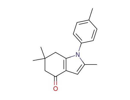 Molecular Structure of 163083-04-3 (4H-Indol-4-one, 1,5,6,7-tetrahydro-2,6,6-trimethyl-1-(4-methylphenyl)-)