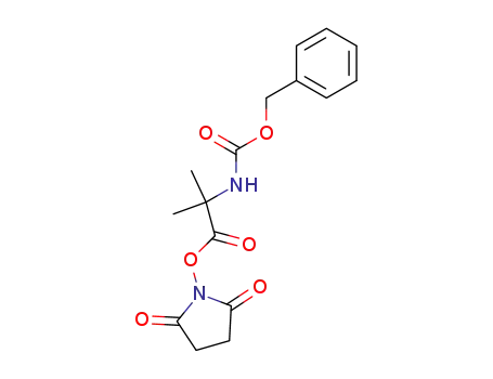 Molecular Structure of 88282-48-8 (Carbamic acid,
[2-[(2,5-dioxo-1-pyrrolidinyl)oxy]-1,1-dimethyl-2-oxoethyl]-, phenylmethyl
ester)