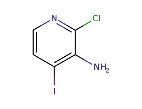 Molecular Structure of 153034-93-6 (3-PYRIDINAMINE, 2-CHLORO-4-IODO-)