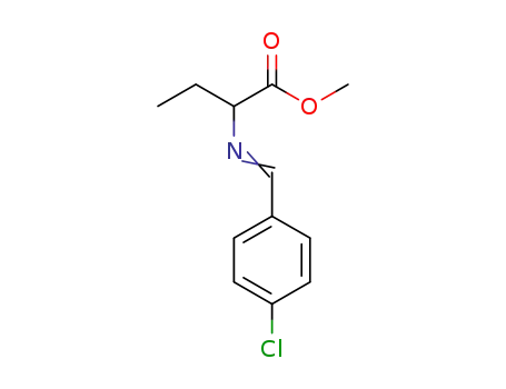 Butanoic acid, 2-[[(4-chlorophenyl)methylene]amino]-, methyl ester