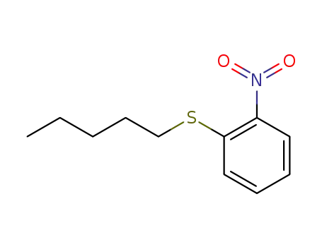 Molecular Structure of 76697-40-0 ((2-nitrophenyl) (pentyl) sulfane)