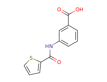 Molecular Structure of 24341-72-8 (3-[(THIEN-2-YLCARBONYL)AMINO]BENZOIC ACID)