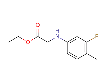 Molecular Structure of 2720-05-0 (ethyl N-(3-fluoro-4-methylphenyl)glycinate)