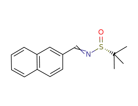 Molecular Structure of 507469-91-2 ((R<sub>S</sub>)-N-[(2-naphthyl)methylidene]-2-methyl-2-propanesulfinamide)