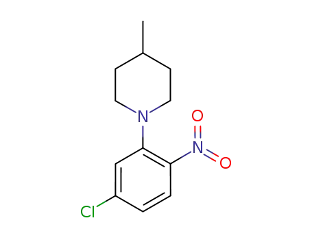Molecular Structure of 885704-47-2 (1-(5-chloro-2-nitrophenyl)-4-methylpiperidine)
