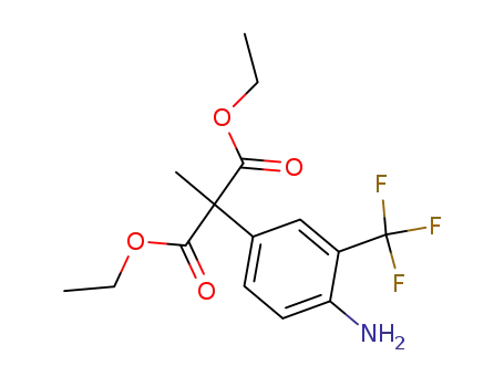 Molecular Structure of 58810-02-9 (diethyl α-methyl-α-(3-trifluoromethyl-4-aminophenyl)-malonate)