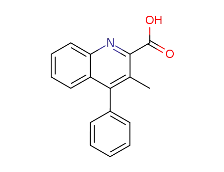 2-Quinolinecarboxylic acid, 3-methyl-4-phenyl-