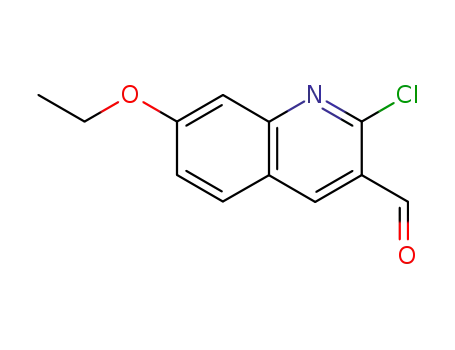 Molecular Structure of 129798-05-6 (2-CHLORO-7-ETHOXY-3-QUINOLINECARBALDEHYDE)