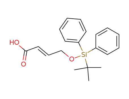 Molecular Structure of 229982-34-7 ((E)-4-((tert-butyldiphenylsilyl)oxy)but-2-enoic acid)