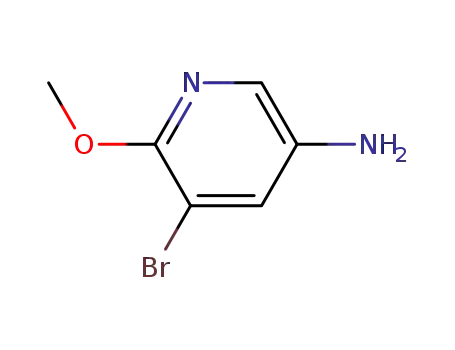 Molecular Structure of 53242-18-5 (5-AMINO-3-BROMO-2-METHOXYPYRIDINE)