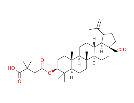 Molecular Structure of 911140-87-9 ((3β)-3-hydroxylup-20(29)-en-28-al 3-(1-hydrogen 2,2-dimethylbutanedioate))
