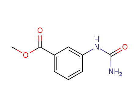 Molecular Structure of 65081-75-6 (METHYL 3-[(AMINOCARBONYL)AMINO]BENZOATE)