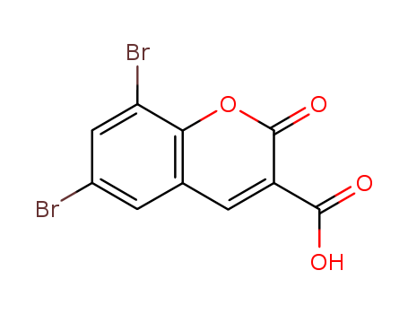 2H-1-Benzopyran-3-carboxylic acid, 6,8-dibromo-2-oxo-