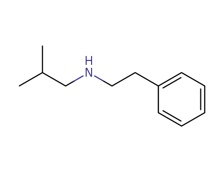 Molecular Structure of 24070-12-0 (Benzeneethanamine, N-(2-methylpropyl)-)