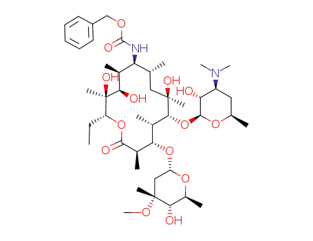 [10-(4-dimethylamino-3-hydroxy-6-methyl-tetrahydro-pyran-2-yloxy)-2-ethyl-3,4,9-trihydroxy-12-(5-hydroxy-4-methoxy-4,6-dimethyl-tetrahydro-pyran-2-yloxy)-3,5,7,9,11,13-hexamethyl-14-oxo-oxacyclotetradec-6-yl]-carbamic acid benzyl ester