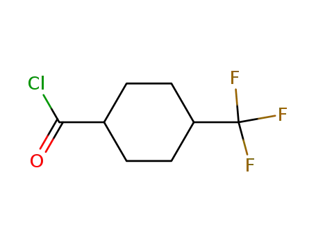 Molecular Structure of 477905-43-4 (Cyclohexanecarbonyl chloride, 4-(trifluoromethyl)- (9CI))