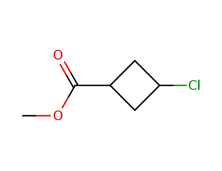 Molecular Structure of 15963-46-9 (Methyl 3-chlorocyclobutanecarboxylate)