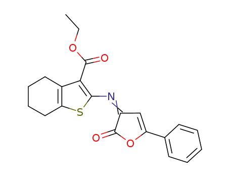 ethyl 2-{[2-oxo-5-phenylfuran-3(2H)-ylidene]amino}-4,5,6,7-tetrahydro-1-benzothiophene-3-carboxylate