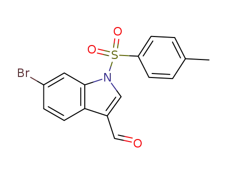 Molecular Structure of 158991-81-2 (6-bromo-N-(1-p-toluenesulphonyl)-indole-3-carboxaldehyde)