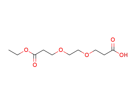 Molecular Structure of 886362-90-9 (3-[2-(2-ETHOXYCARBONYL-ETHOXY)-ETHOXY]-PROPIONIC ACID)