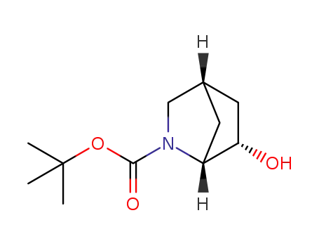 Molecular Structure of 198835-02-8 (exo-6-Hydroxy-2-aza-bicyclo[2.2.1]heptane-2-carboxylic acid tert-butyl ester)