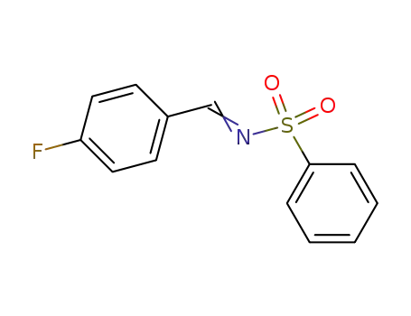 Molecular Structure of 260556-09-0 (N-(4-FLUORO-BENZYLIDENE)-BENZENESULFONAMIDE)