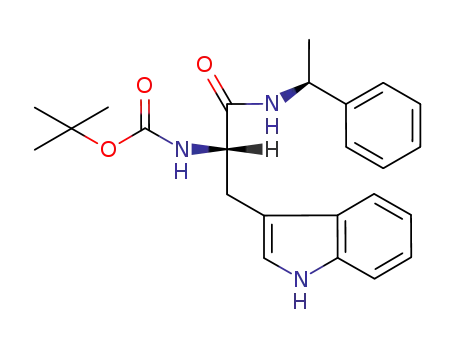 tert-butyl ((S)-3-(1H-indol-3-yl)-1-oxo-1-(((S)-1-phenylethyl)amino)propan-2-yl)carbamate