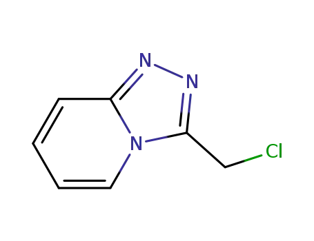 Molecular Structure of 855789-56-9 (1,2,4-Triazolo[4,3-a]pyridine, 3-(chloroMethyl)-)