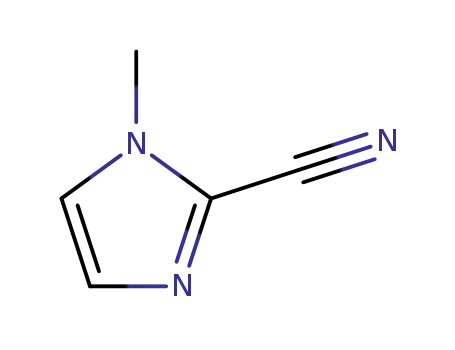 Molecular Structure of 45515-45-5 (1-METHYL-1H-IMIDAZOLE-2-CARBONITRILE)