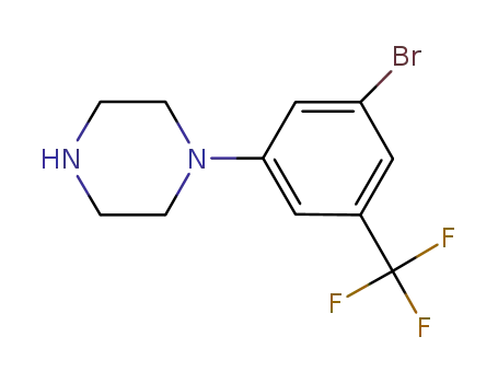 1-(3-bromo-5-(trifluoromethyl)phenyl)piperazine