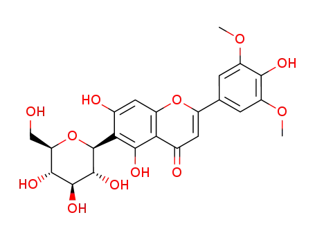 6-(β-D-Glucopyranosyl)-5,7-dihydroxy-2-(4-hydroxy-3,5-dimethoxyphenyl)-4H-1-benzopyran-4-one