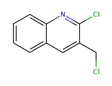 Molecular Structure of 90097-52-2 (2-CHLORO-3-(CHLOROMETHYL)QUINOLINE)