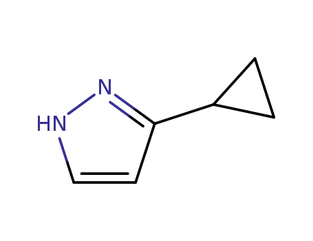Molecular Structure of 100114-57-6 (3-CYCLOPROPYL-1H-PYRAZOLE)