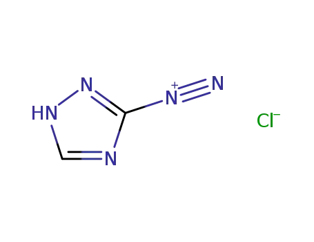 Molecular Structure of 74990-77-5 (1H-1,2,4-Triazole-3-diazonium, chloride)