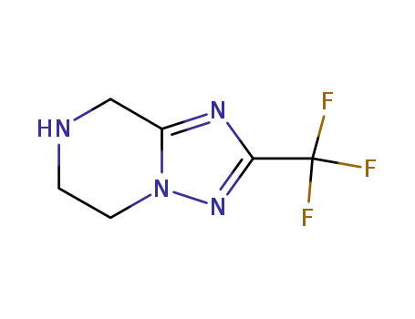 Molecular Structure of 681249-57-0 (2-(TRIFLUOROMETHYL)-5,6,7,8-TETRAHYDRO-[1,2,4]TRIAZOLO[1,5-A]PYRAZINE)