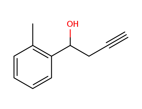 Molecular Structure of 1250596-10-1 (1-(o-tolyl)but-3-yn-1-ol)