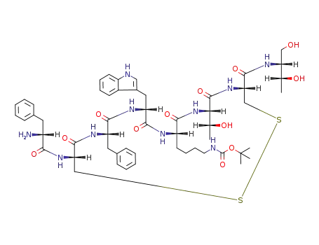 Molecular Structure of 119643-69-5 (boc-octreotide)